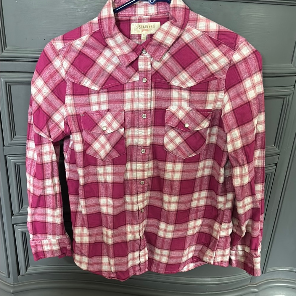 Joules Pink and White Button Down Shirt
